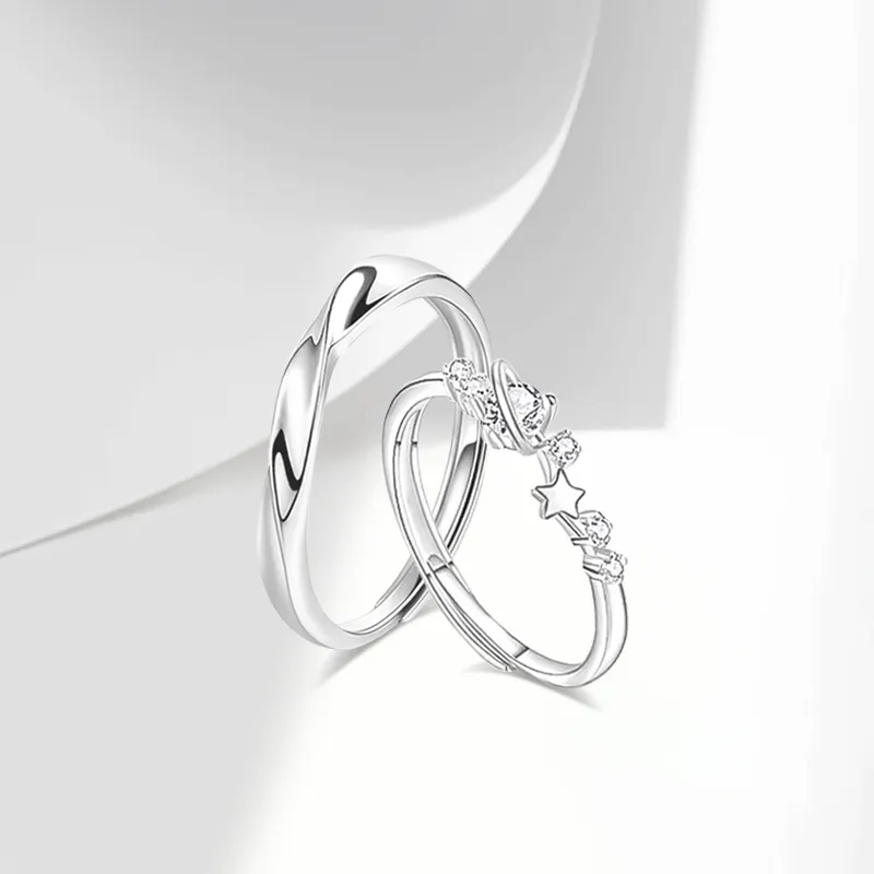 CANHUI S999 Fine Silver Rings Unisex-3