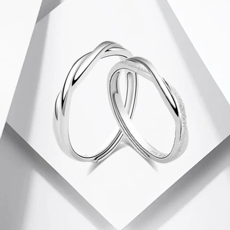 CANHUI S999 Fine Silver Rings Unisex-1