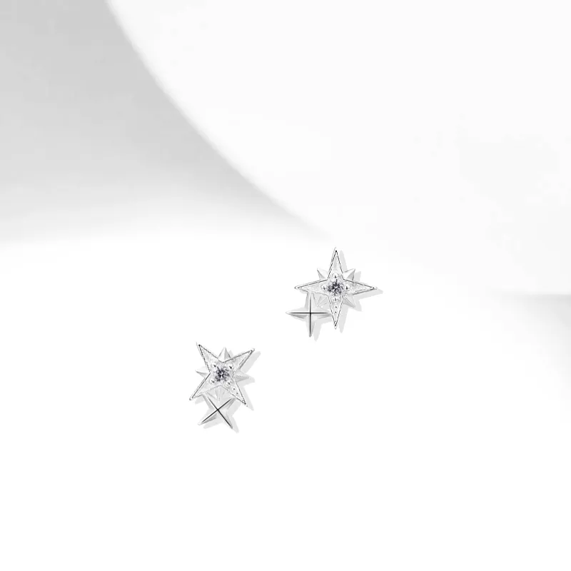 CANHUI S999 Fine Silver Stud Earrings Unisex-1