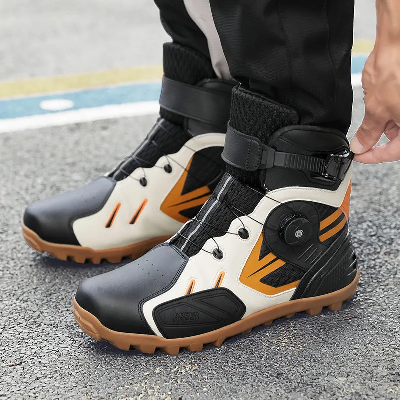 Yalu Preferred Breathable Warm Water-Resistant Motorcycle Shoes Men's-10