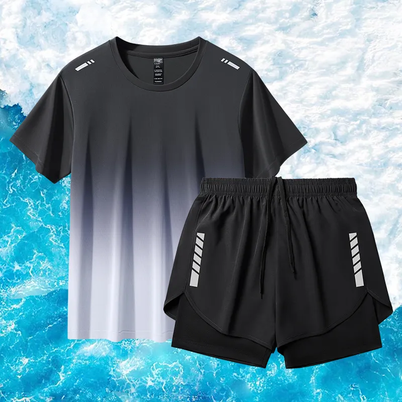 Yalu Preferred Swimming Sets Polyester+Elastane Fitness Running Sports Track & Field Badminton Casual Men's-9