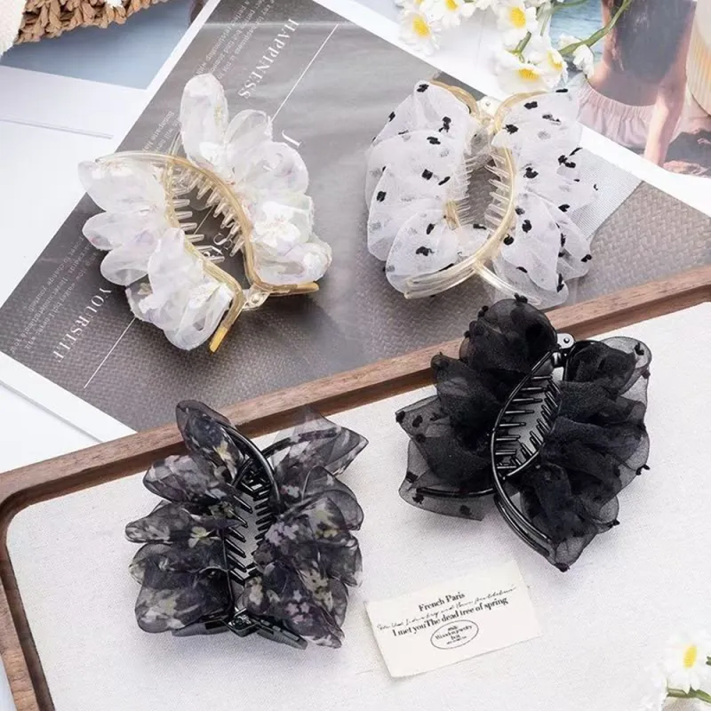 Crafts Women's Fabric Hair Clips Women's-1