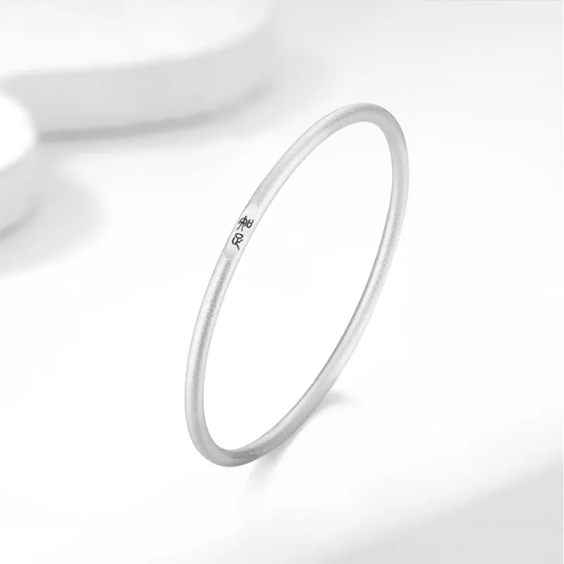 Crafts Women's 999 Fine Silver Bangles Unisex-1