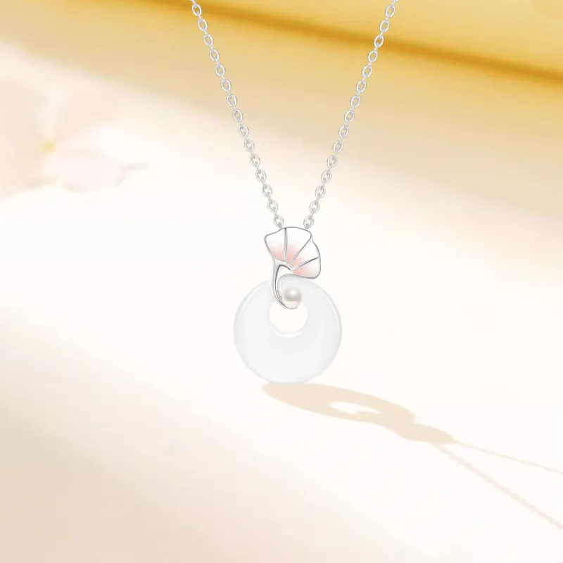 Crafts Women's Chalcedony Jade Necklaces Unisex-1