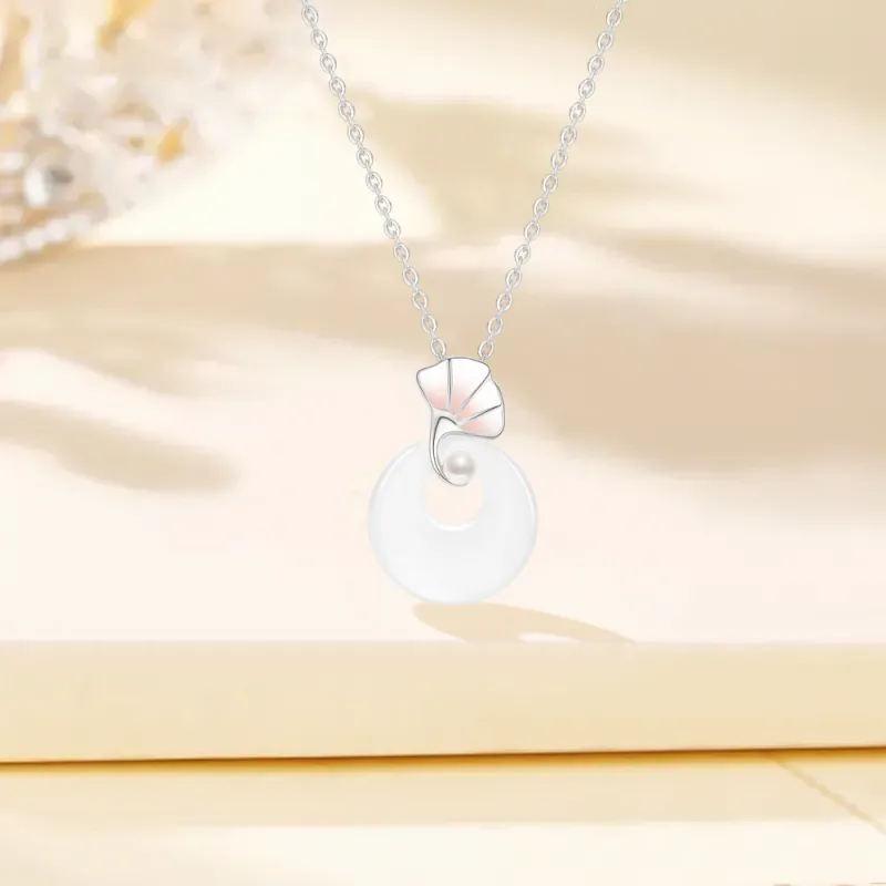 Crafts Women's Chalcedony Jade Necklaces Unisex-2