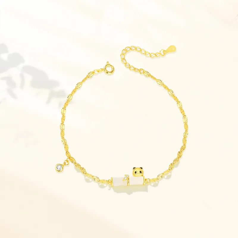 Crafts Women's Hetian Jade Bracelets Pale Greenish White Jade Unisex-3