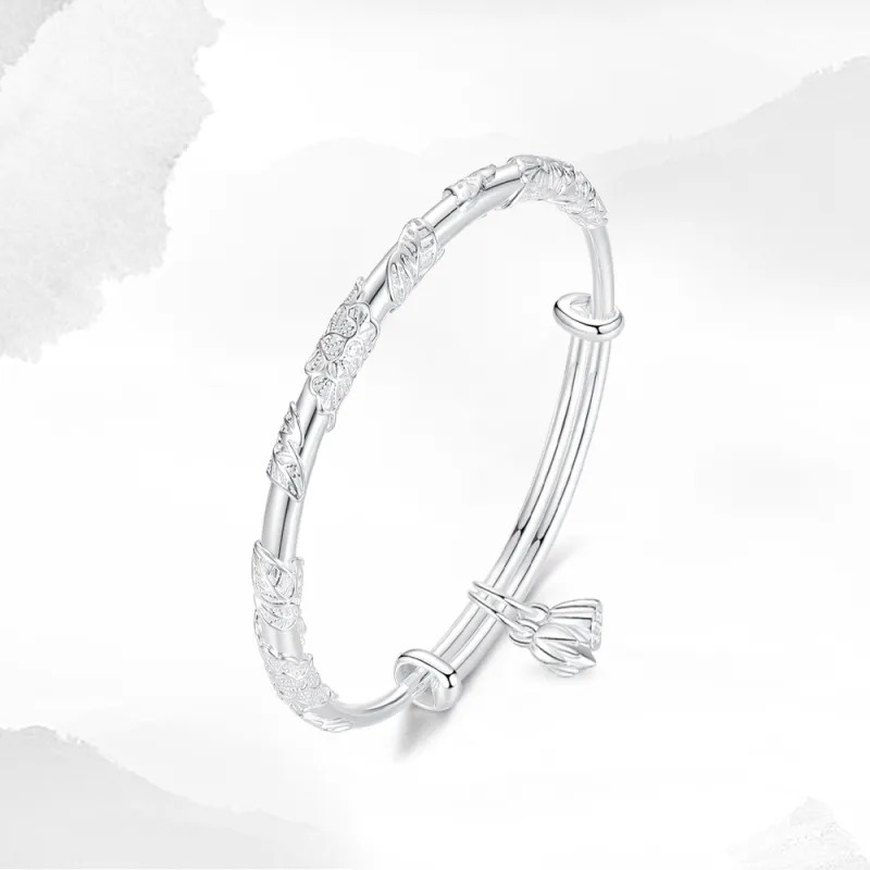 Crafts Women's 999 Fine Silver Bangles Unisex-3