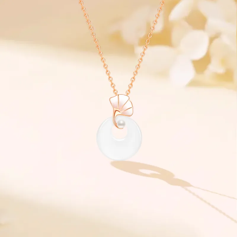 Crafts Women's Chalcedony Jade Necklaces Unisex-7
