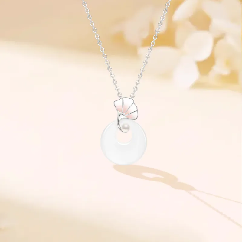 Crafts Women's Chalcedony Jade Necklaces Unisex-3
