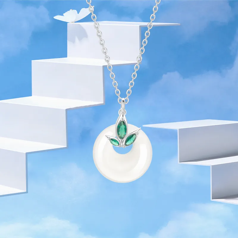 Crafts Women's Chalcedony Jade Necklaces Unisex-2