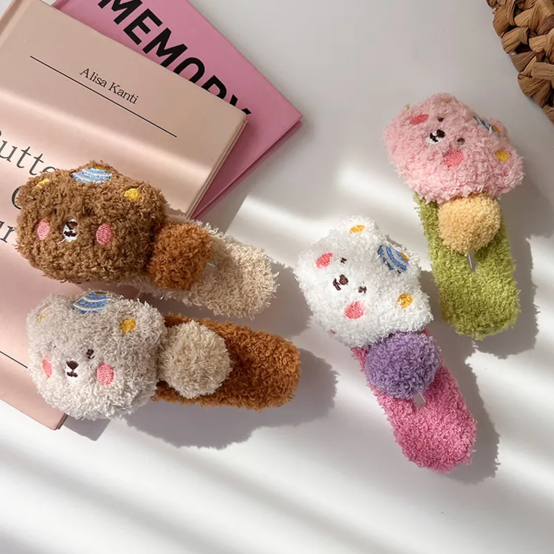 Crafts Women's Fabric Hair Clips Women's-3