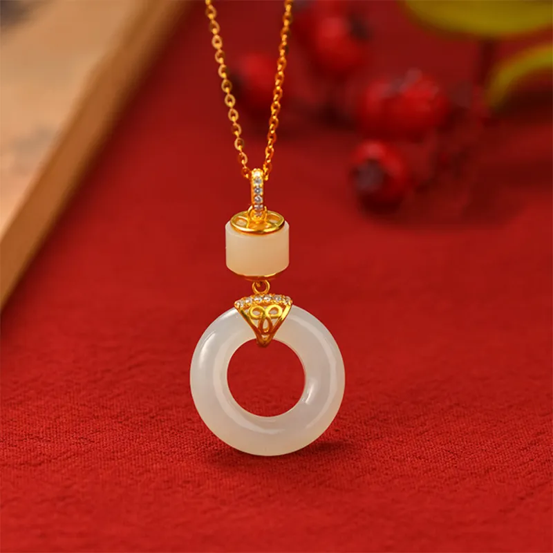 Crafts Women's Colored Glaze Necklaces Unisex-4