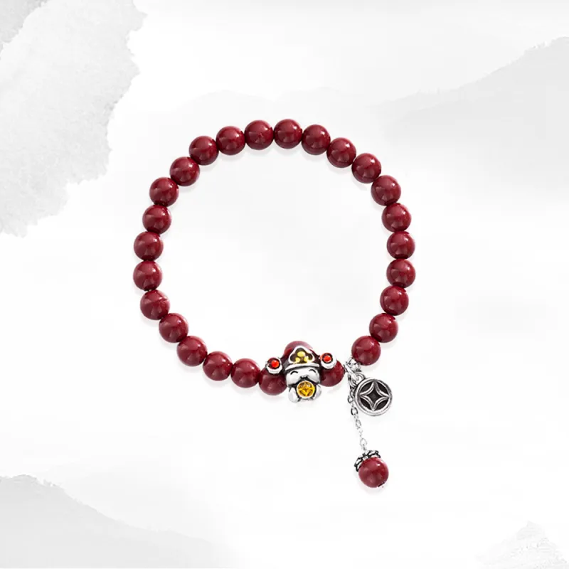 Crafts Women's Synthetic Cinnabar Bracelets Unisex-2