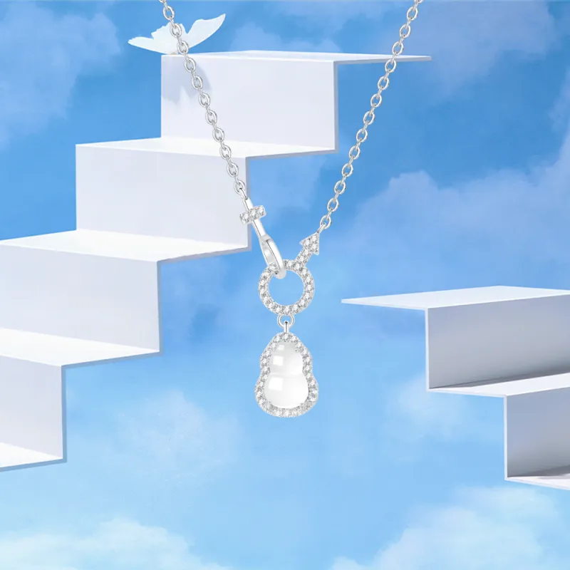 Crafts Women's Chalcedony Necklaces Unisex-2