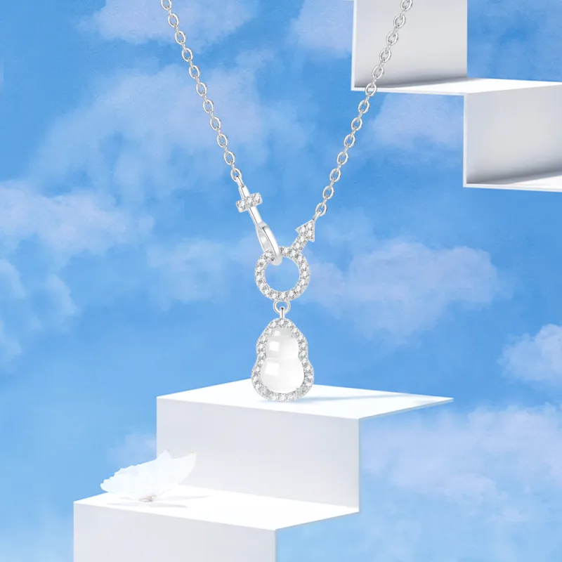 Crafts Women's Chalcedony Necklaces Unisex-3