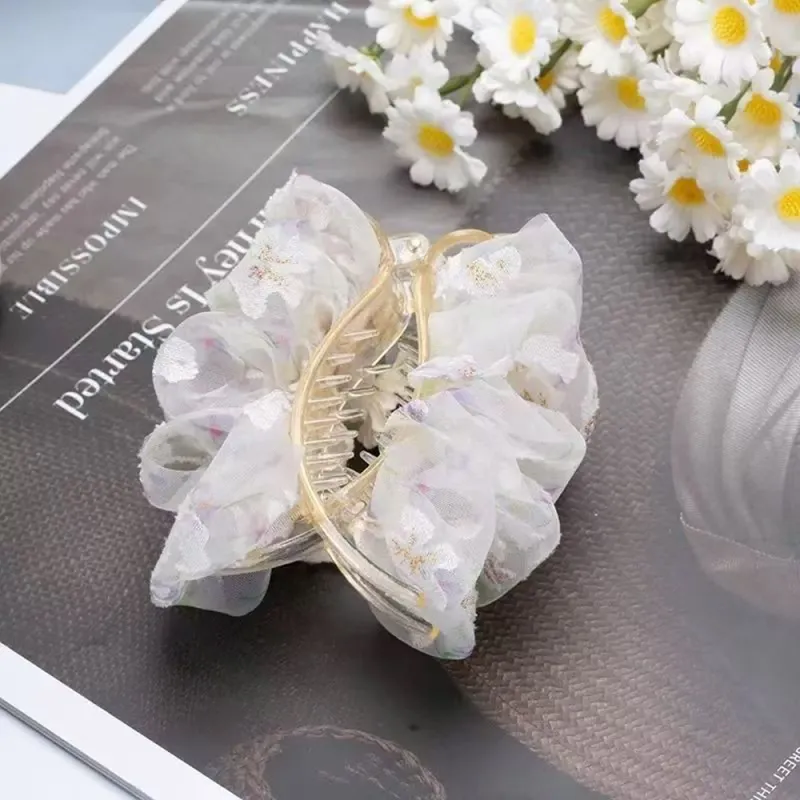 Crafts Women's Fabric Hair Clips Women's-4