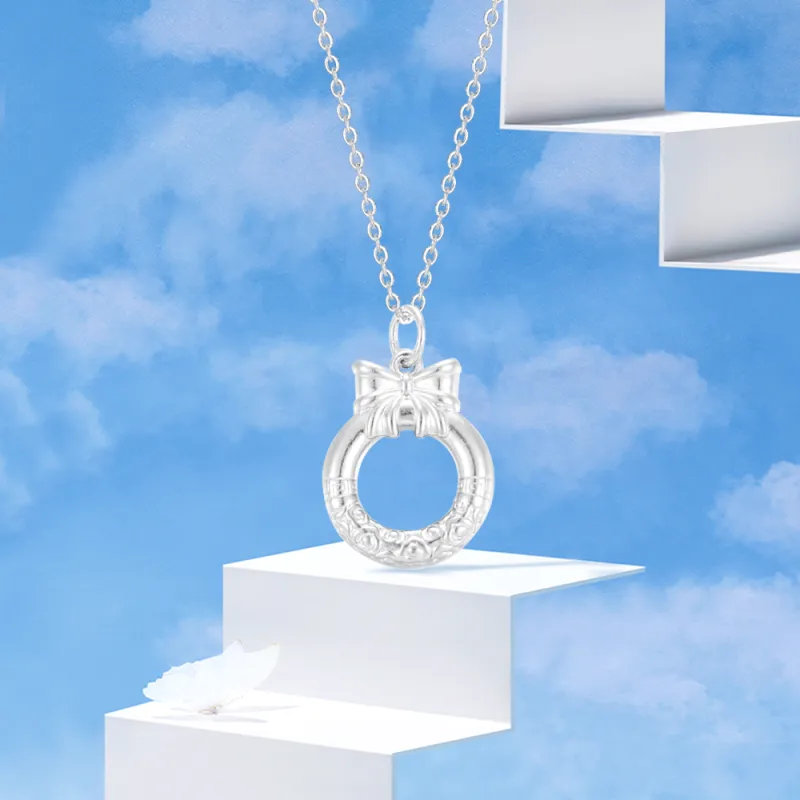 Crafts Women's 999 Fine Silver Collarbone Chain Necklace Unisex-3