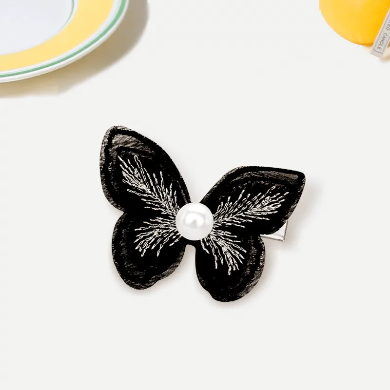 Crafts Women's Fabric Hair Clips Women's-3