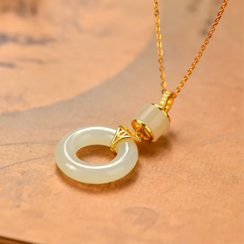Crafts Women's Colored Glaze Necklaces Unisex-2