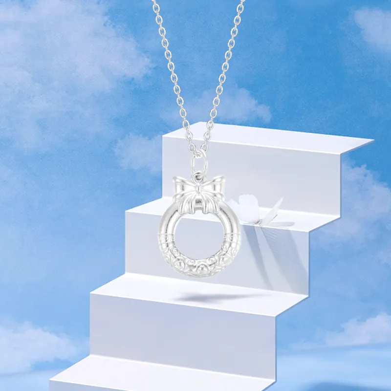 Crafts Women's 999 Fine Silver Collarbone Chain Necklace Unisex-4