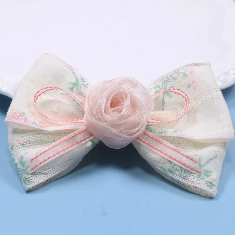 Crafts Women's Fabric Hair Clips Women's-4