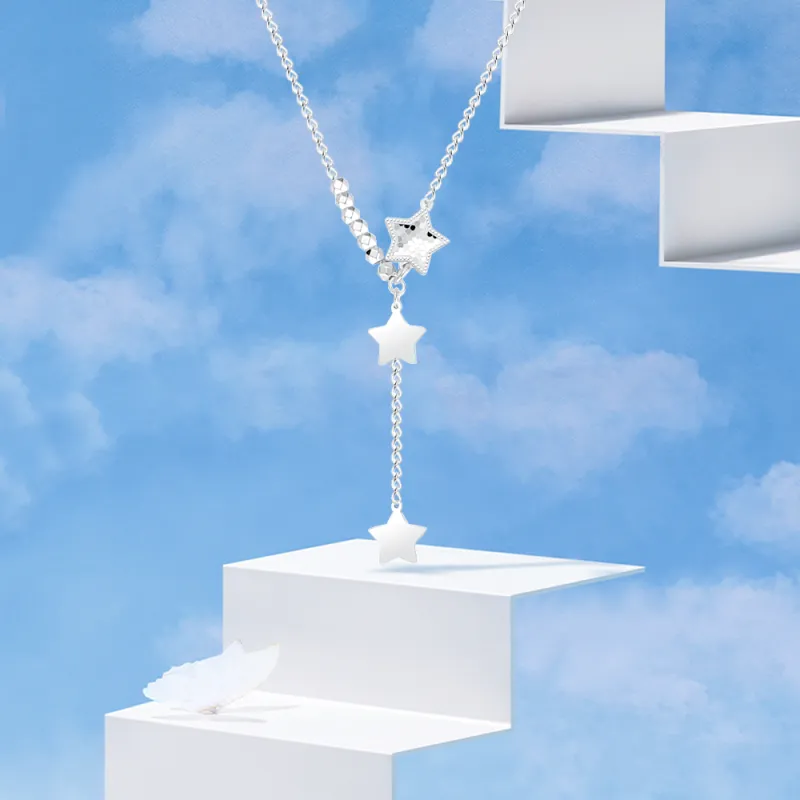 Crafts Women's #Good Luck Collarbone Chain Unisex-1