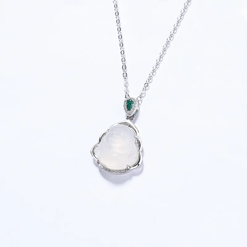 Crafts Women's Chalcedony Necklaces Unisex-3