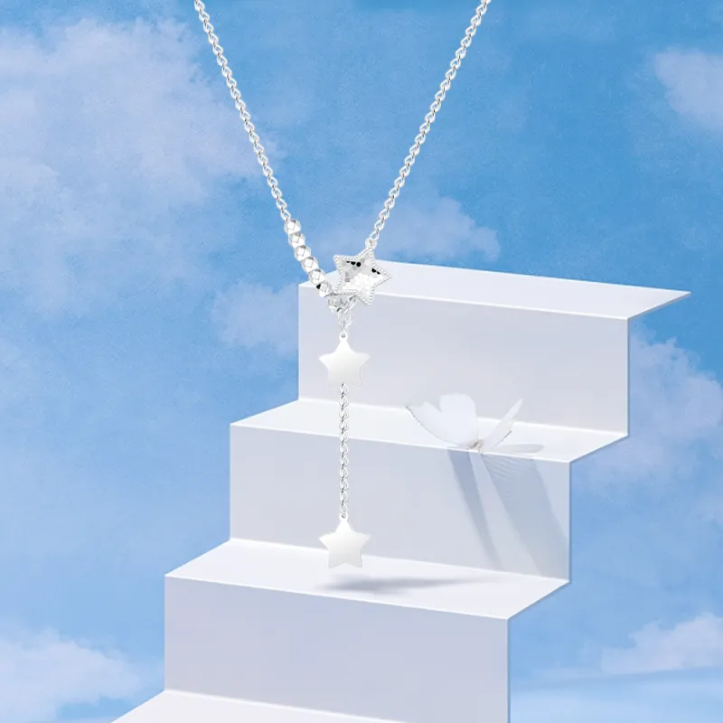 Crafts Women's #Good Luck Collarbone Chain Unisex-2