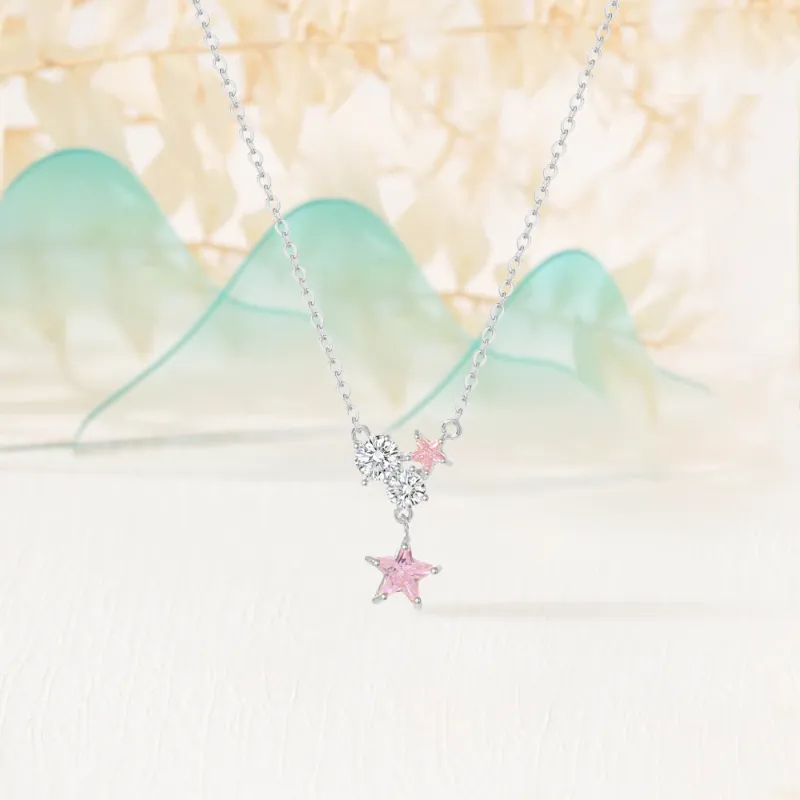 Crafts Women's #Good Luck Collarbone Chain Necklace Unisex-1