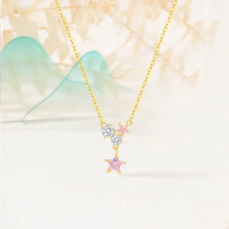 Crafts Women's #Good Luck Collarbone Chain Necklace Unisex-4