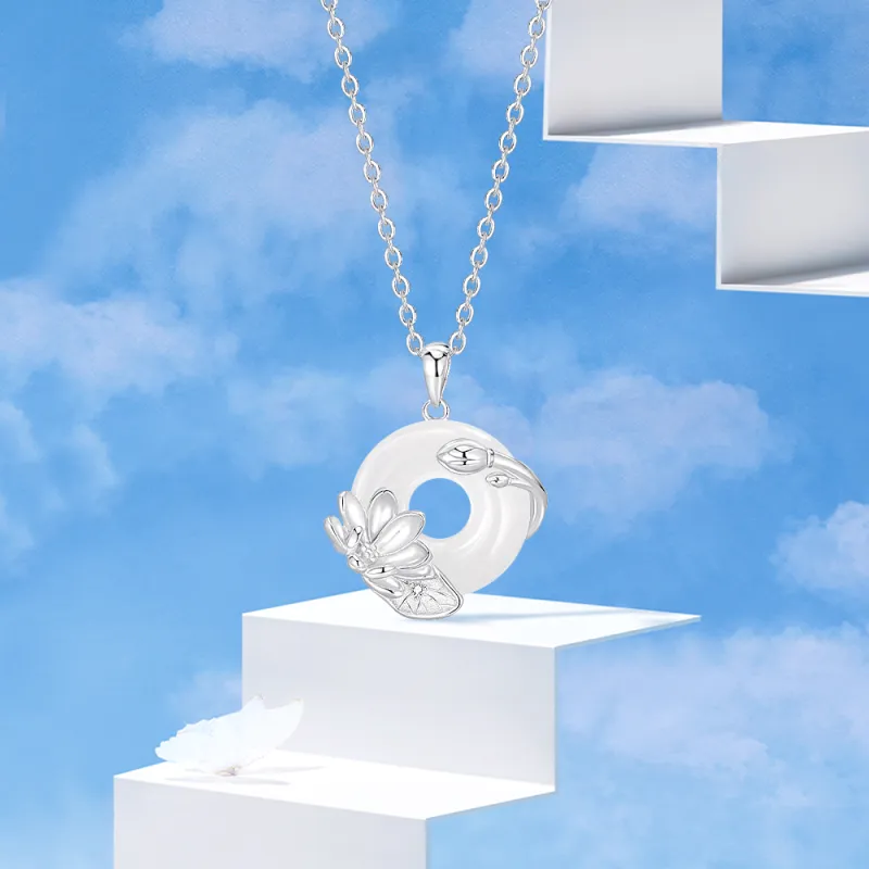 Crafts Women's Chalcedony Necklaces Unisex-4