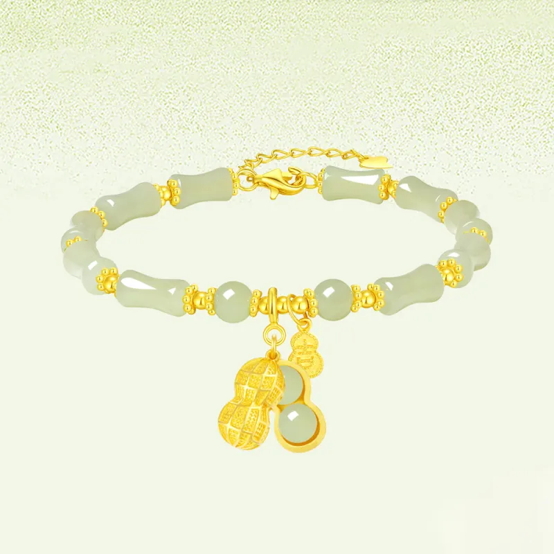Crafts Women's Hetian Jade Bracelets Pale Greenish White Jade Unisex-3