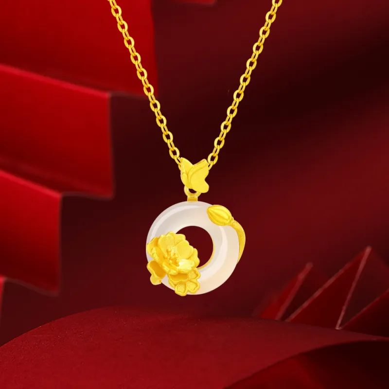 Crafts Women's Chalcedony Jade Necklaces Unisex-2