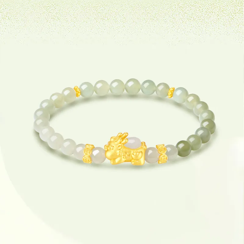 Crafts Women's Hetian Jade Bracelets Pale Greenish White Jade Unisex-4