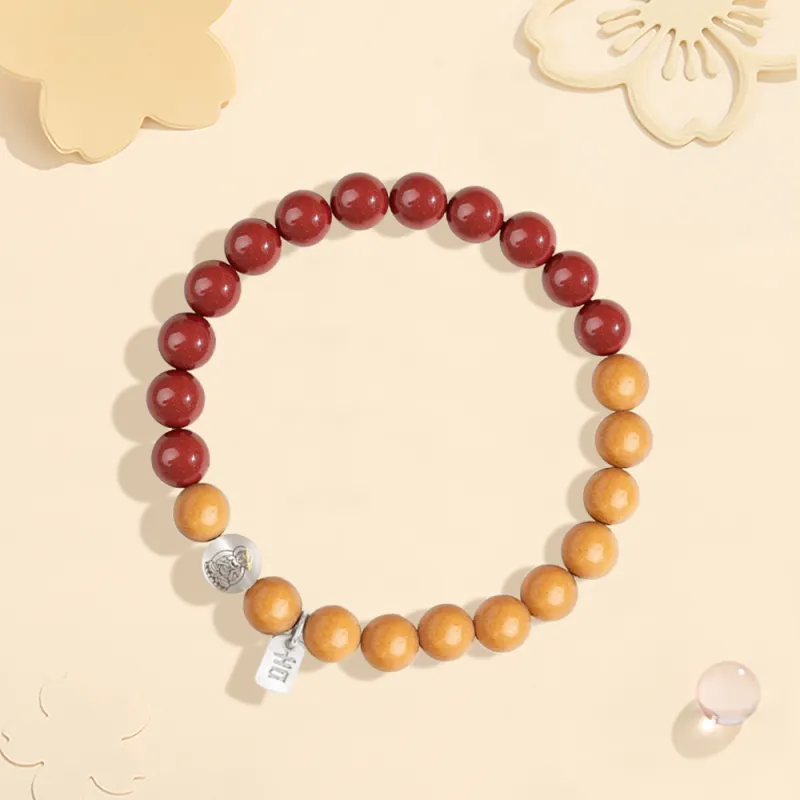 Crafts Women's Synthetic Cinnabar Bracelets Unisex-2