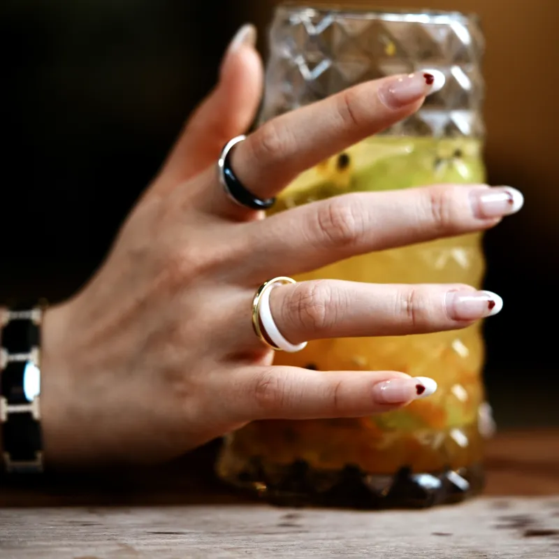 M`GARDEN 925 Sterling Silver Rings Unisex-5