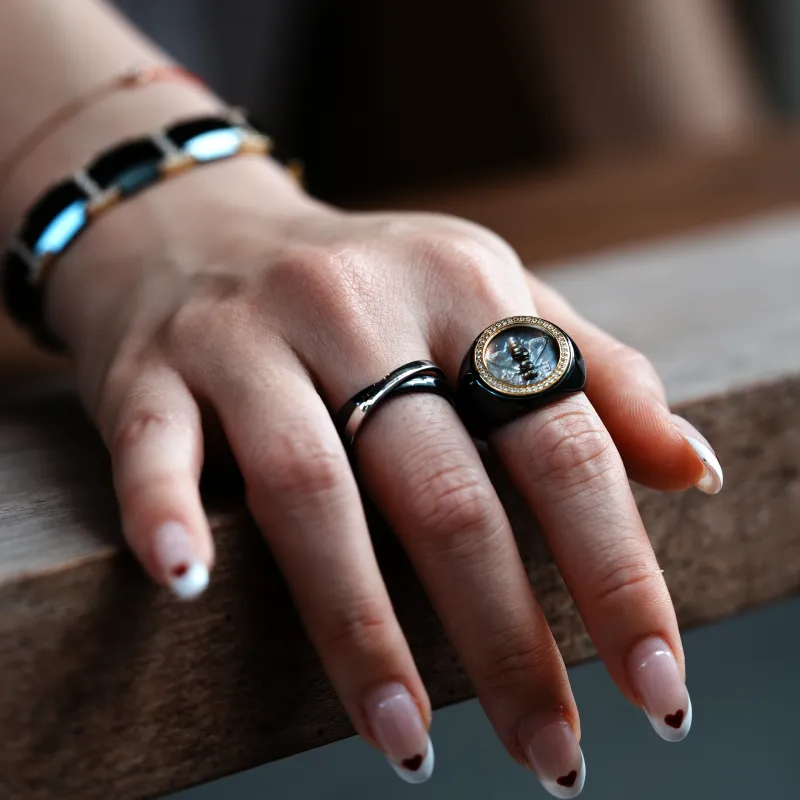 M`GARDEN 925 Sterling Silver Rings Unisex-6