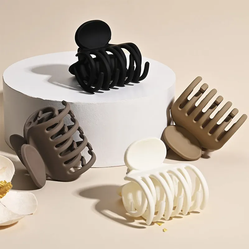 LILY&LOTTY Hair Clips Women's Black/Coffee/Milk White/Khaki-2