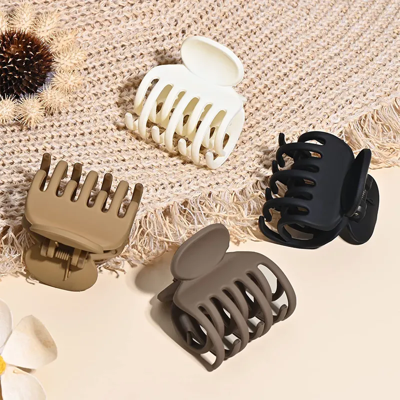 LILY&LOTTY Hair Clips Women's Black/Coffee/Milk White/Khaki-3
