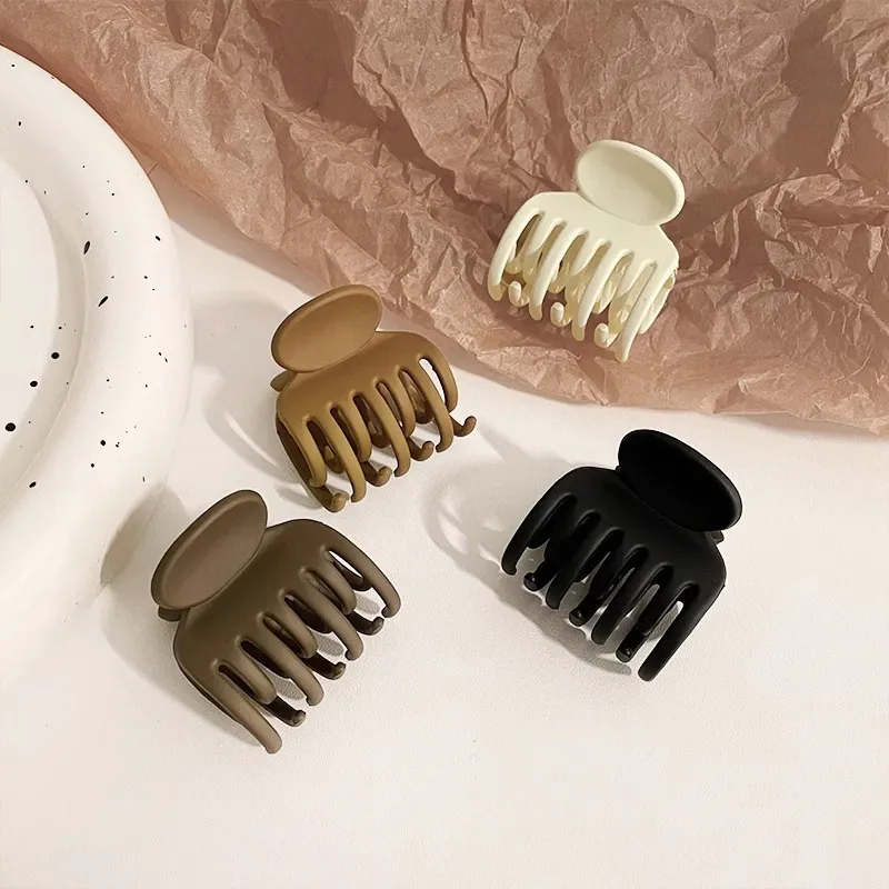 LILY&LOTTY Hair Clips Women's Black/Coffee/Milk White/Khaki-1