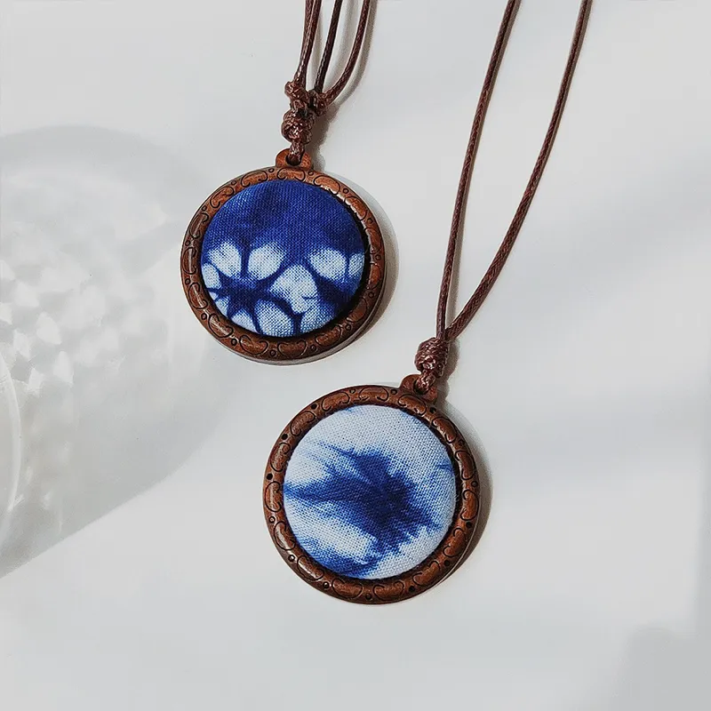 LILY&LOTTY Tie Dye Fabric Necklaces Women's-10