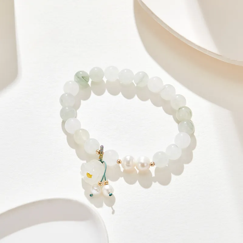 LILY&LOTTY Pearl Bracelets Women's Ghost Green-2