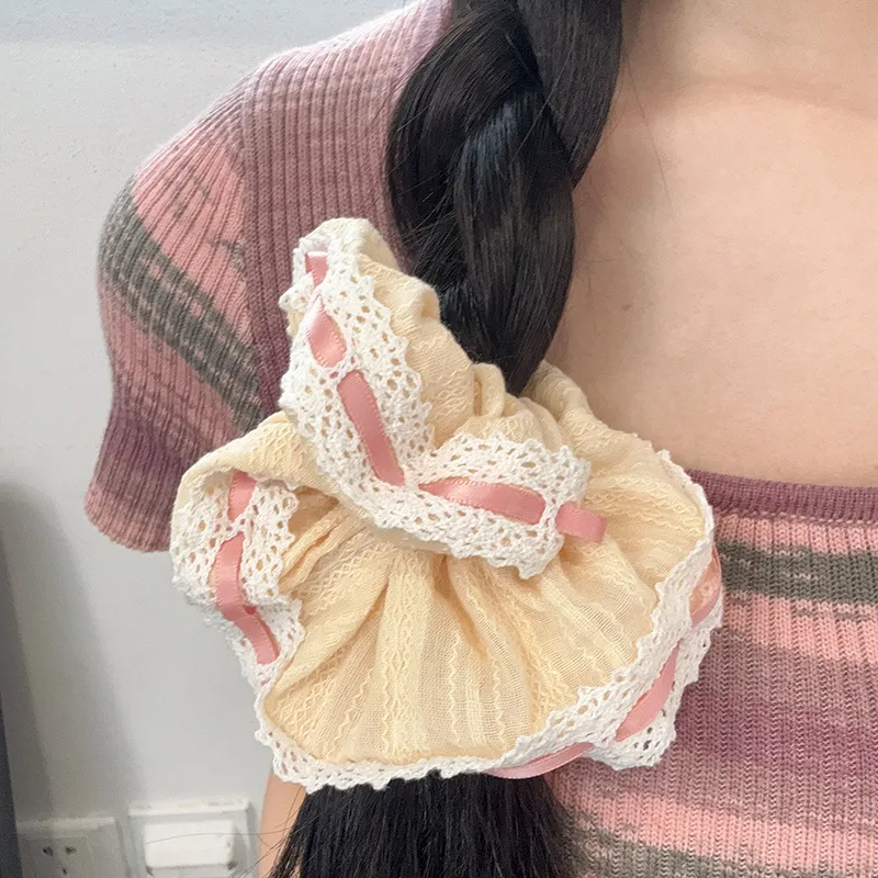 LILY&LOTTY Hair Tie Women's Light Yellow-1