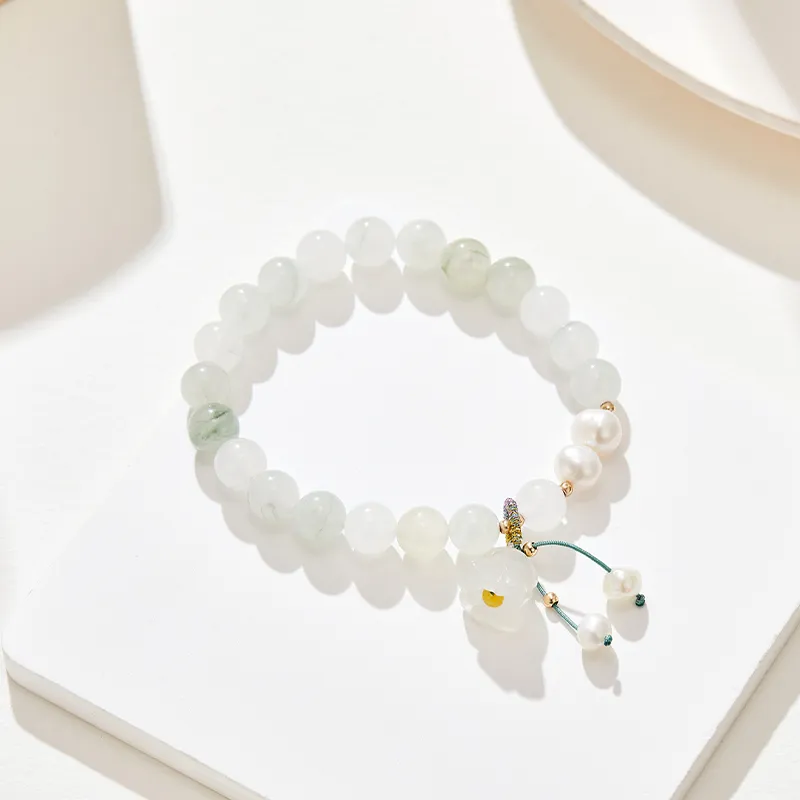 LILY&LOTTY Pearl Bracelets Women's Ghost Green-1