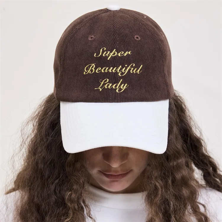 Ideeaideea Corduroy Baseball Caps Unisex-4