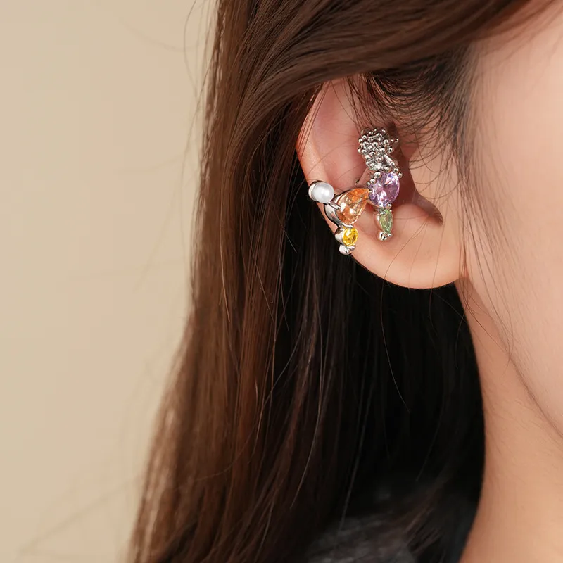 Drejew Copper Clip On Earrings Women's-1