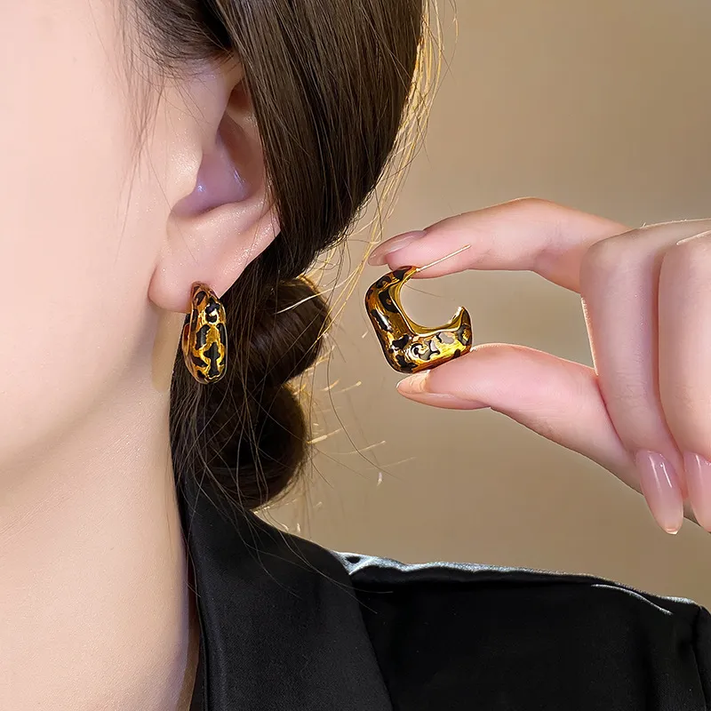 Drejew Copper Stud Earrings Women's-1