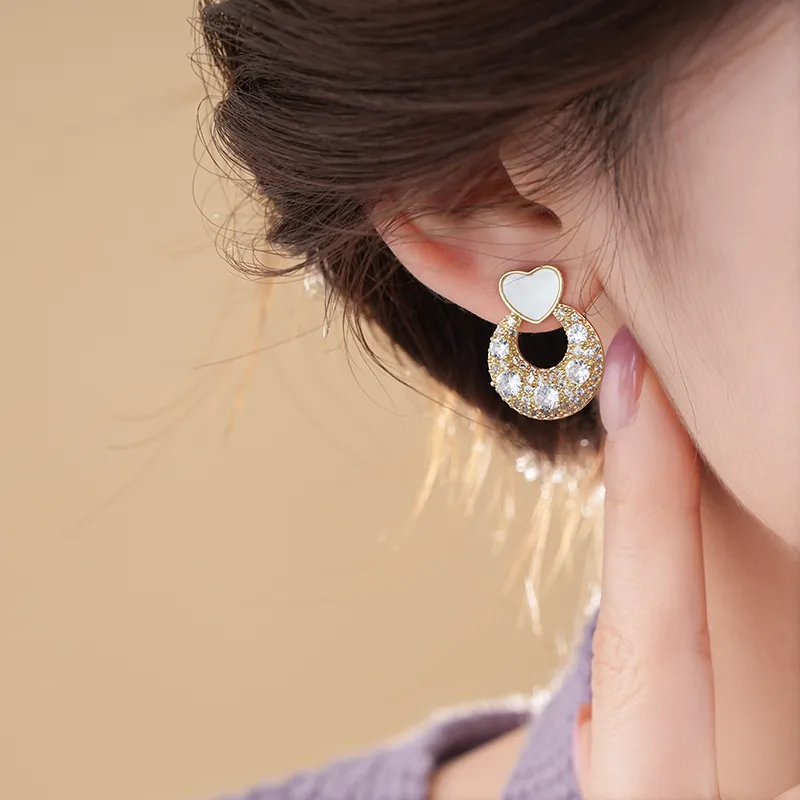 Drejew Copper Stud Earrings Women's-4