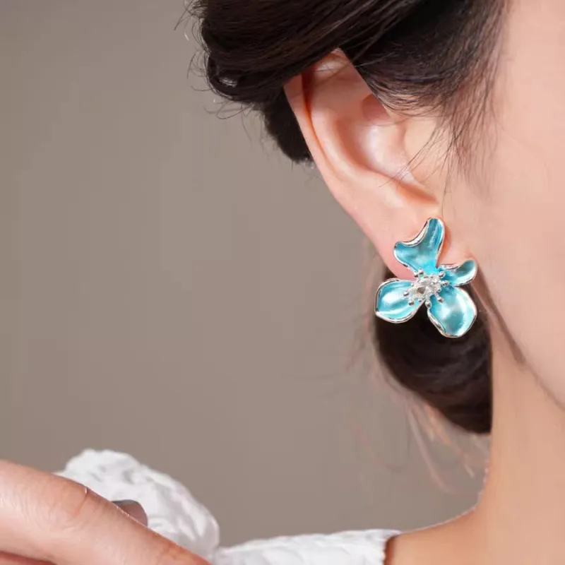 Drejew Copper Stud Earrings Women's-3