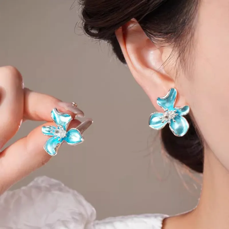 Drejew Copper Stud Earrings Women's-1